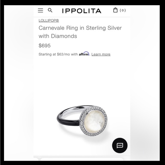 IPPOLITA Carnevale Ring in SterlingSilver with Diamonds; Excellent Condition! - Picture 3 of 7